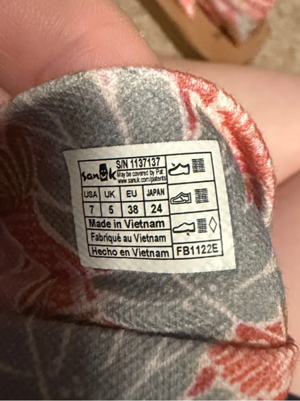 Sanuk Midform Hibiscus Print Yoga Sling Sandal - Picture 2 of 6